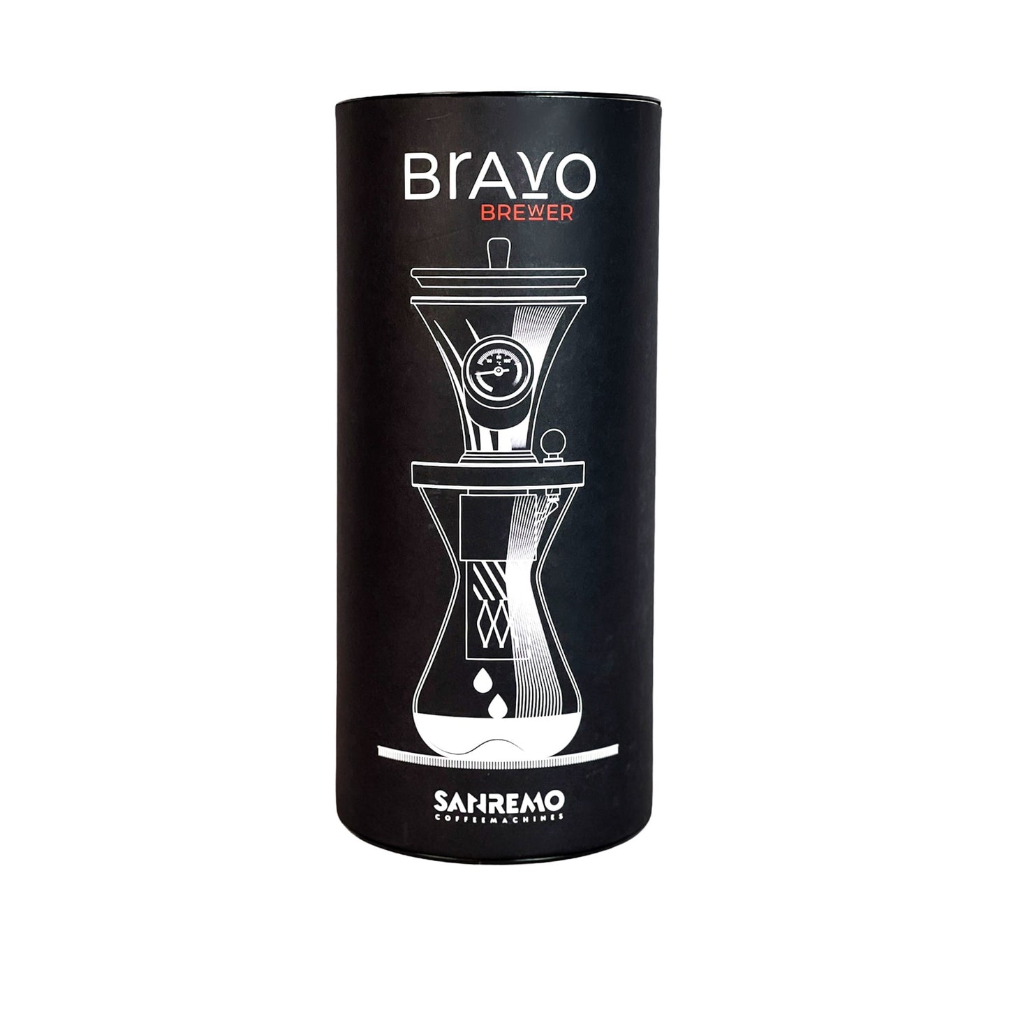 Sanremo Bravo Brewer in original box packaging, angled product shot