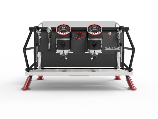 Sanremo Café Racer 2 Group Naked edition in black and red, front view