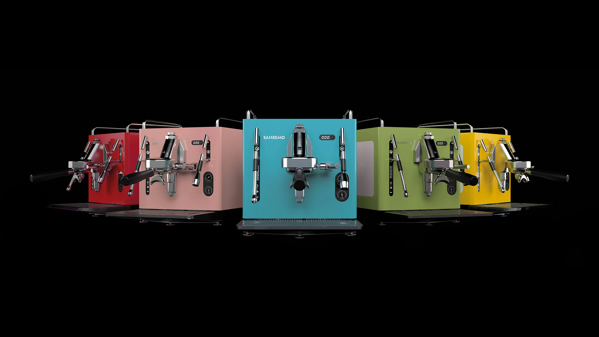 Sanremo CUBE espresso machine for home baristas available colours