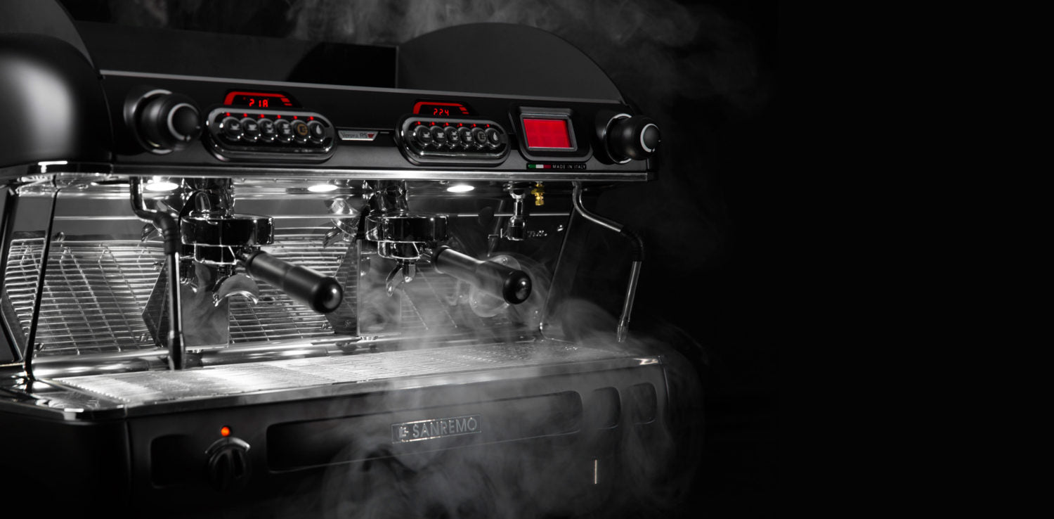 Sanremo Verona 2 groups espresso machine with steam
