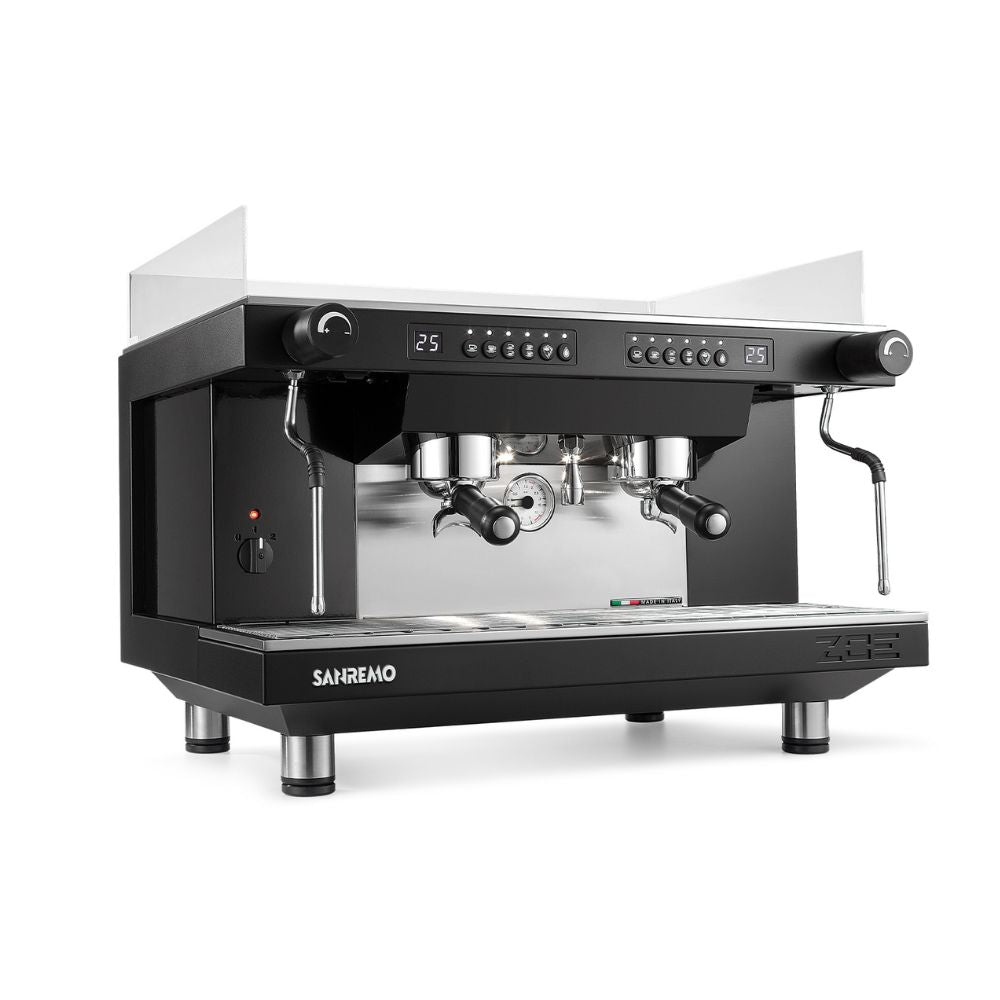 Sanremo Zoe 2 groups in black angled 3/4 perspective